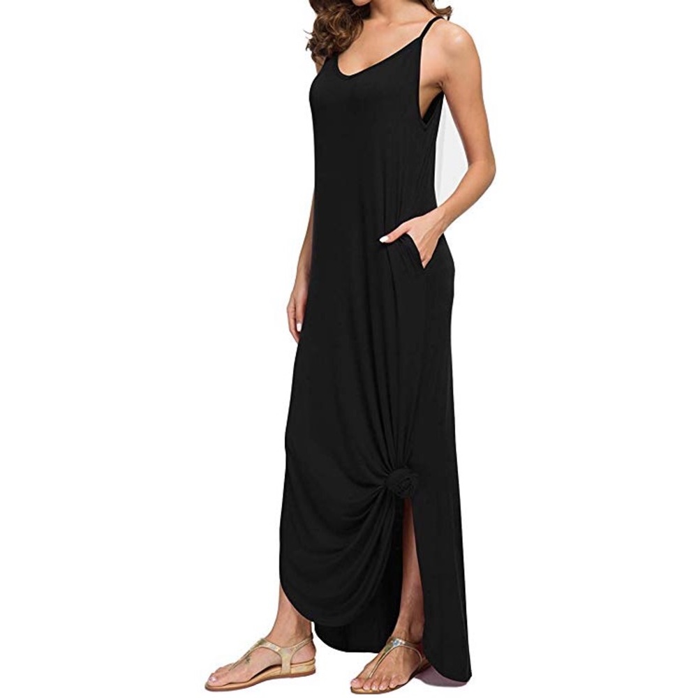 ▪️ZAIA Womens Loose Spaghetti Strap Maxi Dress▪️ - Picture 3 of 4